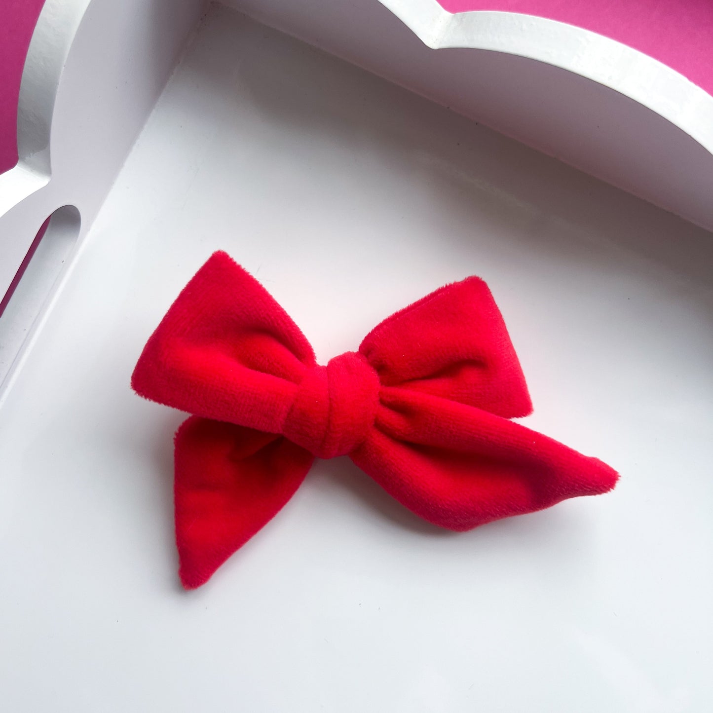 Red Velvet Hair Bow