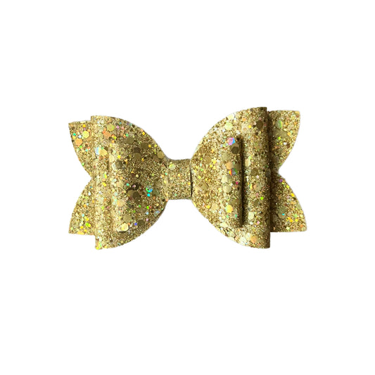 Good As Gold Prism Glitter Bow