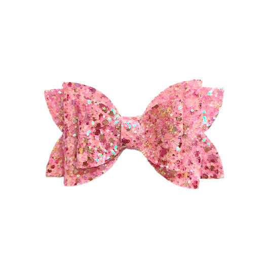 Pink Glitz Glitter Bow