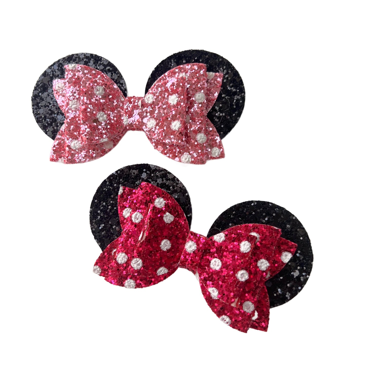 Hot Pink Mouse Ears Bow