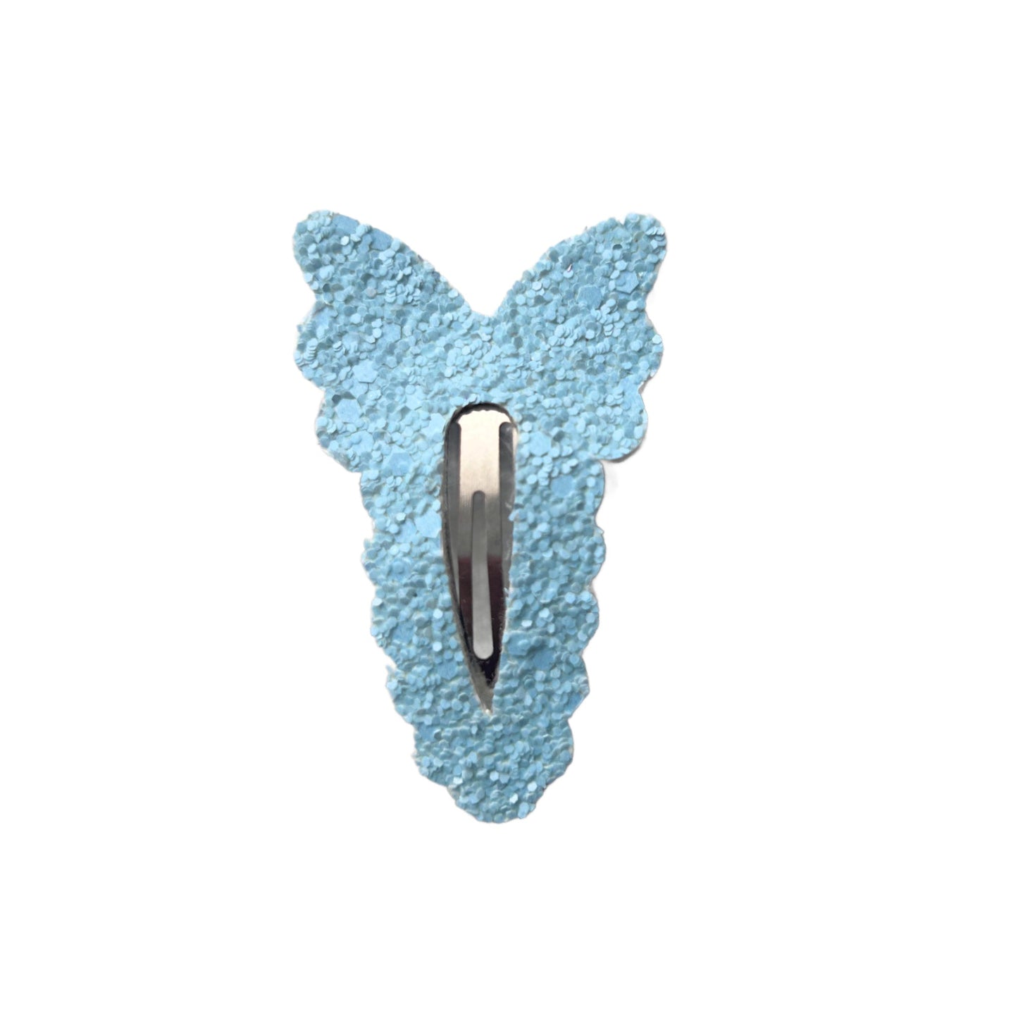 Matte Light Blue Butterfly Snap Clip