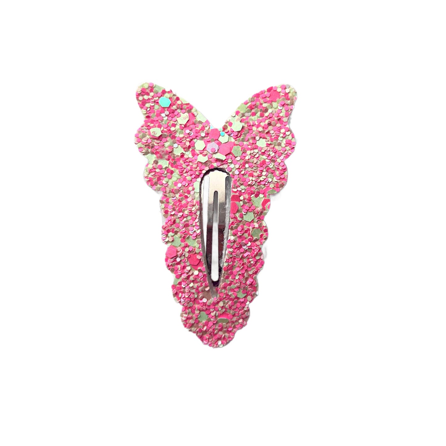 Sweet Pink Burst Butterfly Snap Clip