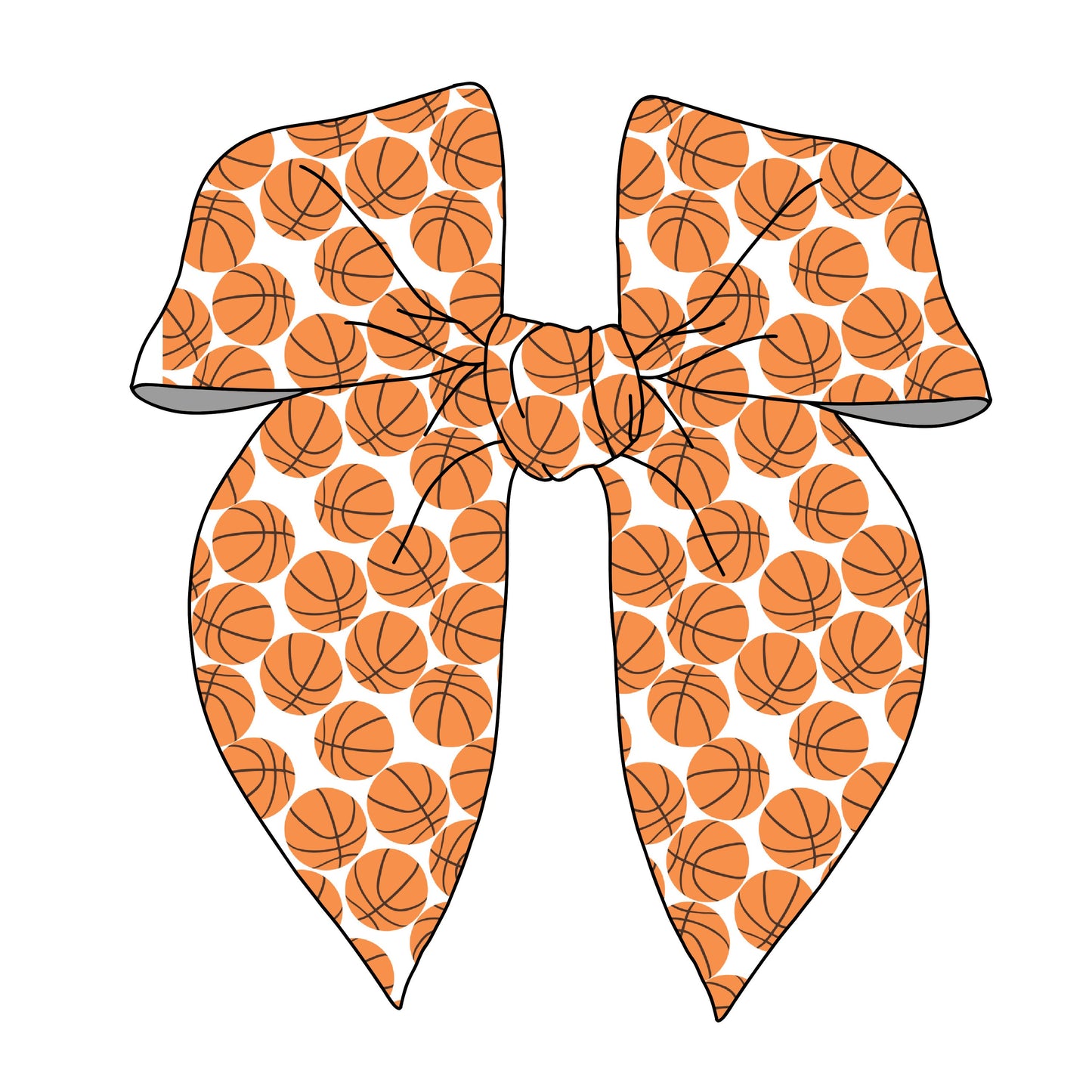 Basketball Bow - 2 Sizes