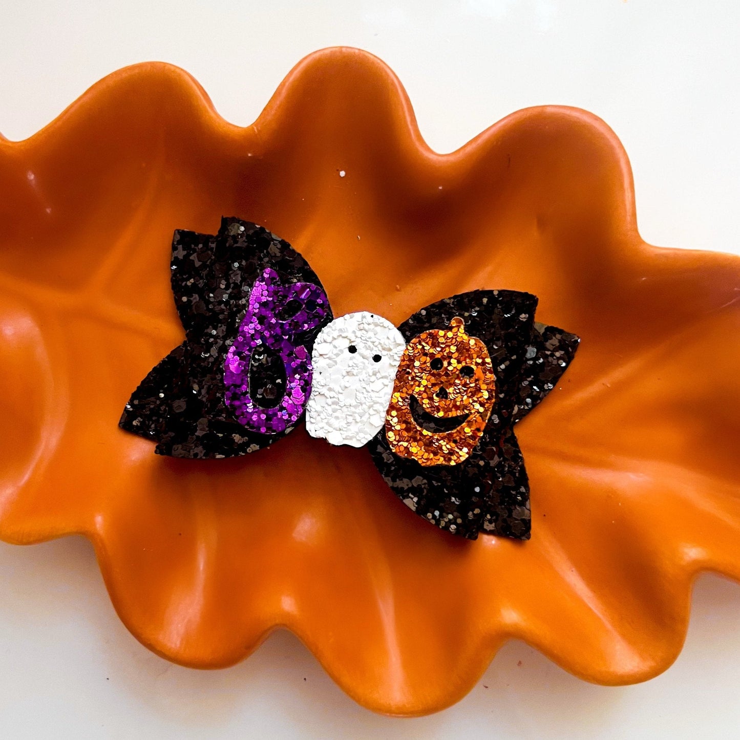 Boo Glitter Bow