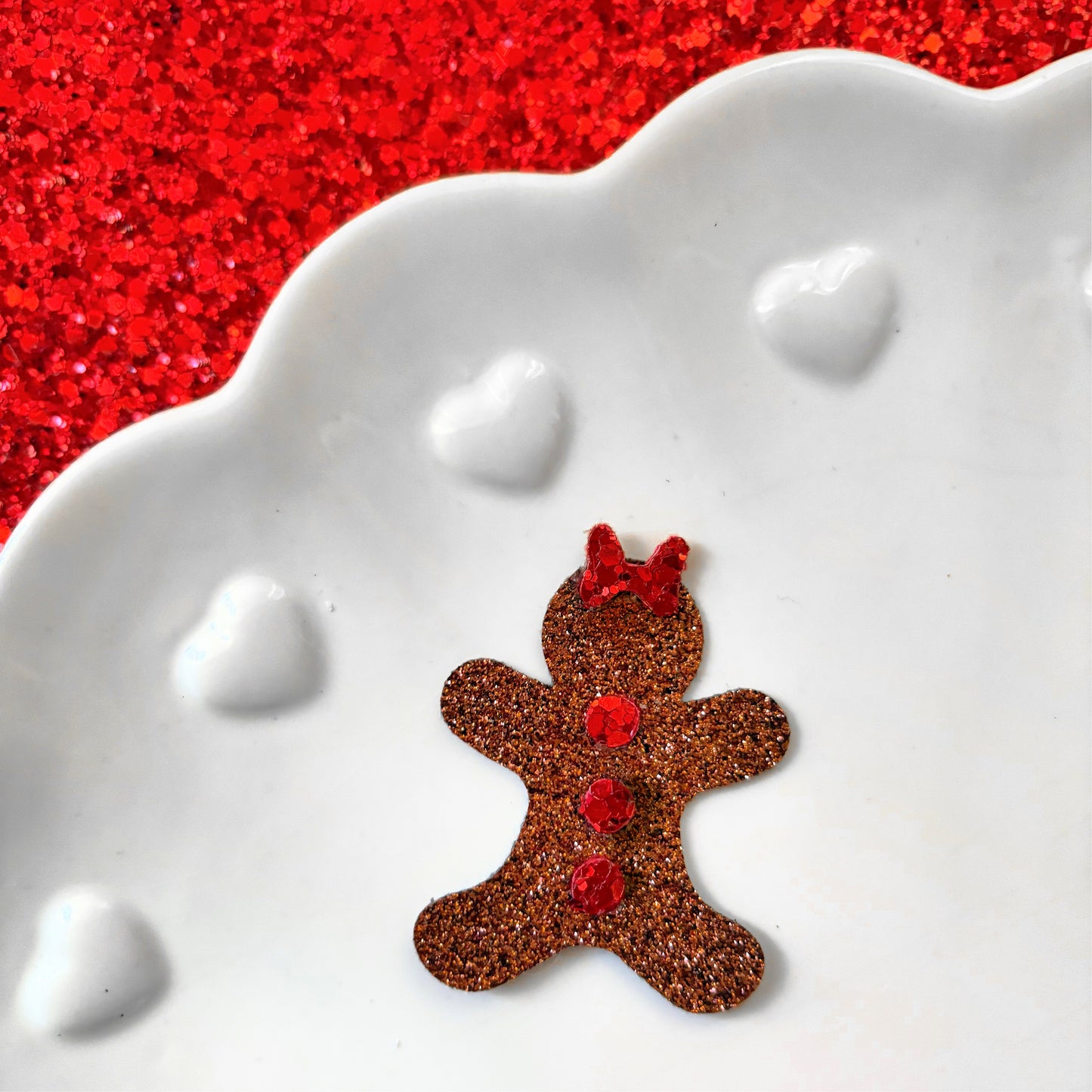 Gingerbread Hair Clip