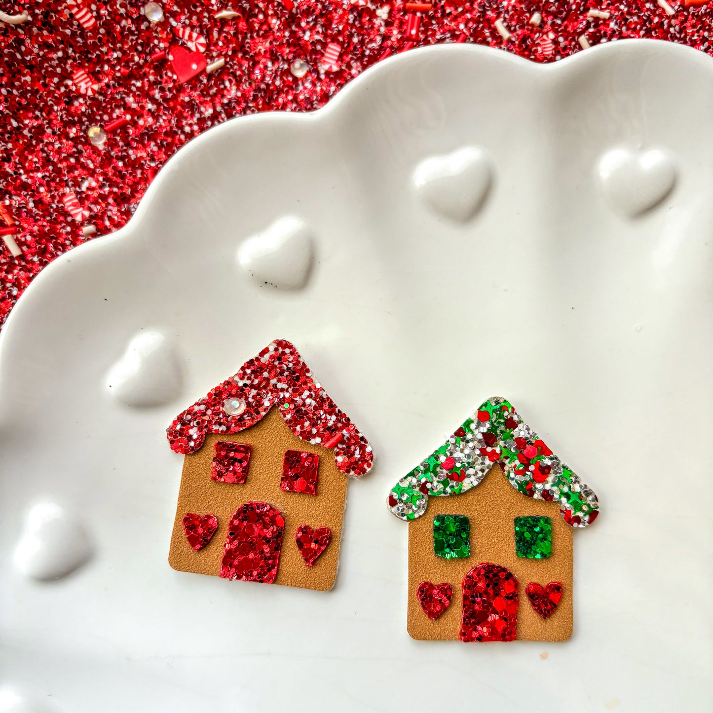 Gingerbread House Hair Bow