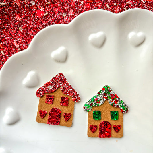 Gingerbread House Hair Bow