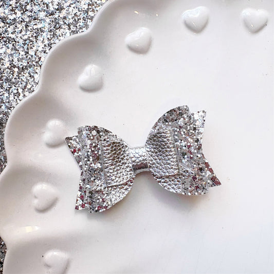 Frosted Glam Hair Bow