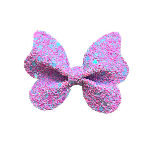 Candy Sky Glitter Butterfly Bow