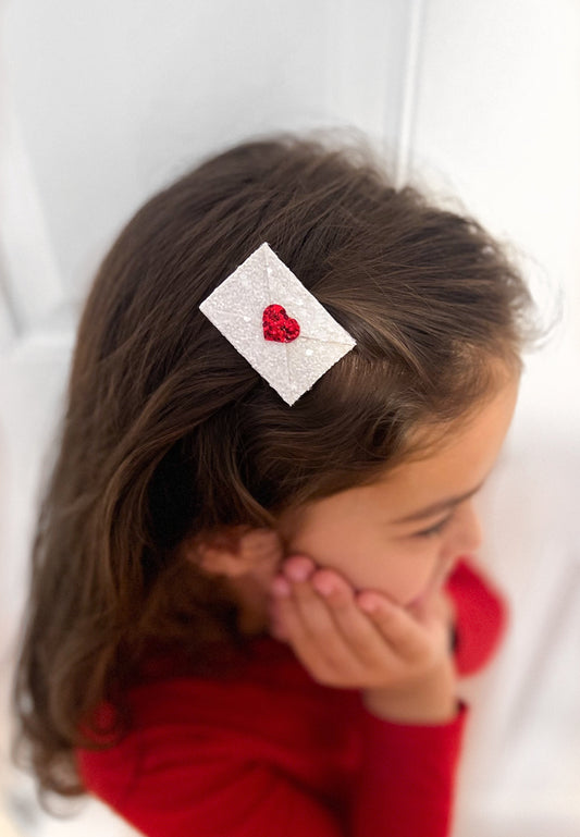 Love Letter Hair Bow (Small Version)